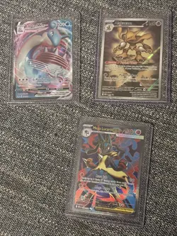 3 card pokemon lot. Alakazam 009 Pokemon center Lapras 050/292 Lucario 160/132 - Image 1