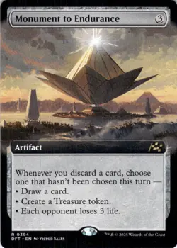 MTG Monument to Endurance (Extended Art) (394) | NM | Aetherdrift (DFT) - Image 1