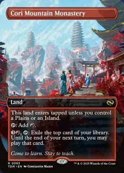 x1 Cori Mountain Monastery - Borderless R MTG Tarkir: Dragonstorm M/NM, English - Image 1