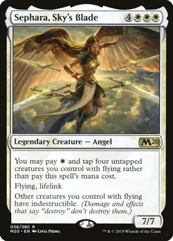 Sephara, Sky's Blade x1 LP - Core Set 2020 [M20] - Magic the Gathering MtG - Image 1