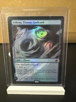 Magic: The Gathering- Edge of Eternities - Uthros, Titanic Godcore Foil - NM - Image 1