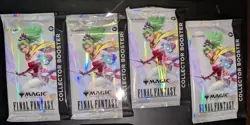 4 Magic The Gathering Final Fantasy Collector Booster Packs - Image 1