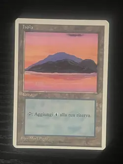 Magic MTG Italian Revised Island Artist Proof Near Mint - Only 50 Exist! - Image 1