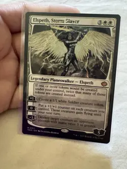 Magic The Gathering Elspeth, Storm Slayer TDM 0011 w/ Top Loader - Image 2