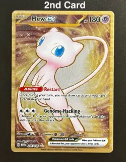 Pokemon TCG Mew ex - (151 Metal Card) 205/165 Sv: Scarlet & Violet 151 Rare NM - Image 3