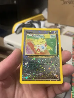 Pokemon TCG Togepi 4/18 Southern Islands Reverse Holo SWIRL - NM NICE - Image 1