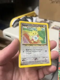 Pokemon TCG Togepi 4/18 Southern Islands Reverse Holo SWIRL - NM NICE - Image 2