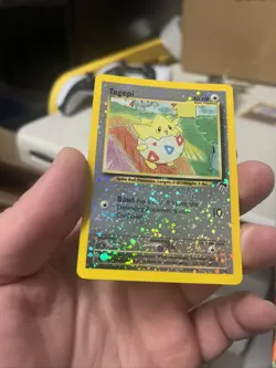 Pokemon TCG Togepi 4/18 Southern Islands Reverse Holo SWIRL - NM NICE - Image 4