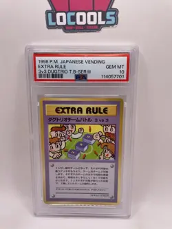 Extra Rule 3v3 Dugtrio Vending Series 3 Glossy Japanese Pokemon Card PSA 10 - Image 1