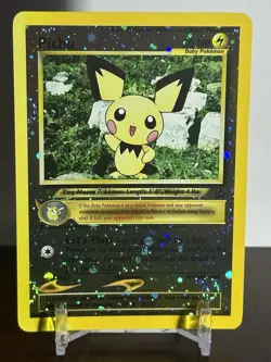 Pokemon Pichu TCG 35/53 Black Star Promo Reverse Holo SOME SUN FADE LP/nm - Image 1