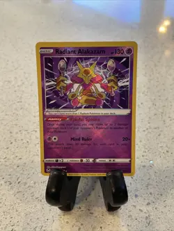 Radiant Alakazam - 059/195 Silver Tempest SHINY Holo Rare Pokemon - NM/MINT - Image 1