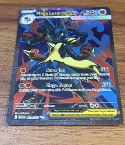 Pokemon TCG Mega Lucario EX 160/132 Ultra Rare Holo NM Mega Evolutions Full Art - Image 2