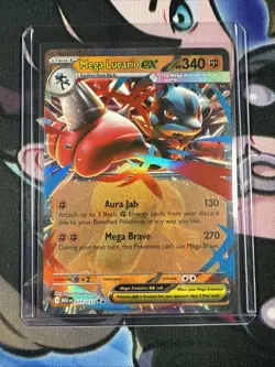 Mega Lucario Ex 077/132 Mega Evolutions Pokemon tcg Near Mint - Image 1
