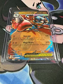 Mega Lucario Ex 077/132 Mega Evolutions Pokemon tcg Near Mint - Image 4