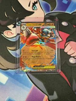 Mega Lucario Ex 077/132 Mega Evolutions Pokemon tcg Near Mint - Image 5
