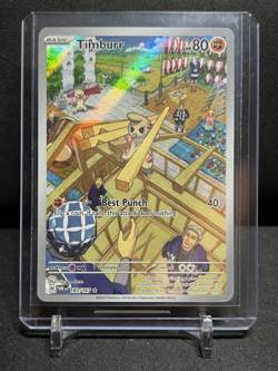 Timburr 183/167 IR Illustration Rare Pokemon 2024 Twilight Masquerade NM - Image 1