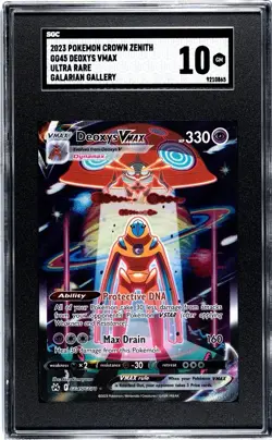 Pokemon Deoxys VMAX SGC 10 GEM MINT GG45/GG70 Crown Zenith PSA TAG CGC BGS - Image 1
