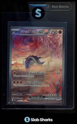 2023 POKEMON SCARLET & VIOLET #246/198 GREAT TUSK EX SPECIAL ILLUSTRATION RARE - Image 1
