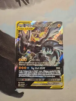 Pikachu & Zekrom GX SM168 Sm Holo Full Art Rare Pokemon 2019 Tag Team NM - Image 1