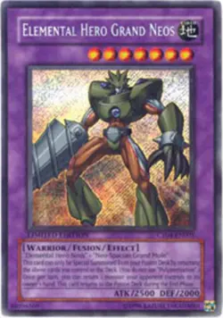 Yugioh! LP Elemental Hero Grand Neos - CT04-EN001 - Secret Rare - Limited Editio - Image 1