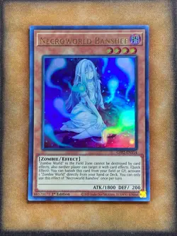 Yugioh Necroworld Banshee GFP2-EN114 Ultra Rare 1st Ed NM - Image 1