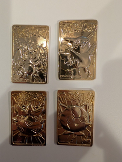 Burger King Pokemon 23K Gold Plated Trading Card Set - Image 1