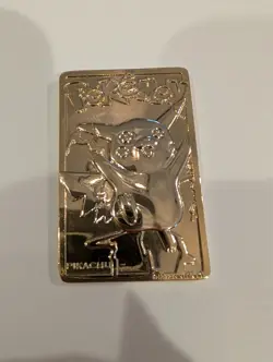 Burger King Pokemon 23K Gold Plated Trading Card Set - Image 2
