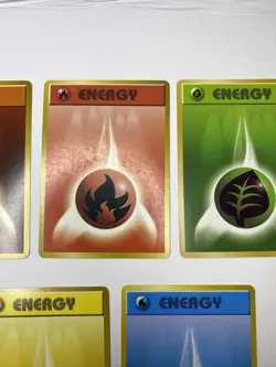 NM Japanese COMPLETE Pokemon ENERGY 5 Card EXPANSION PACK Base Grass Fire Water - Image 3