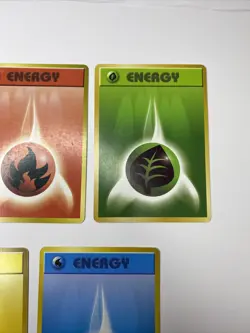 NM Japanese COMPLETE Pokemon ENERGY 5 Card EXPANSION PACK Base Grass Fire Water - Image 4