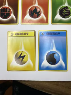 NM Japanese COMPLETE Pokemon ENERGY 5 Card EXPANSION PACK Base Grass Fire Water - Image 5