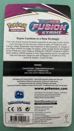 POKEMON TCG SWORD & SHIELD FUSION STRIKE PACK, TEPIG PROMO CARD, COIN - Image 3
