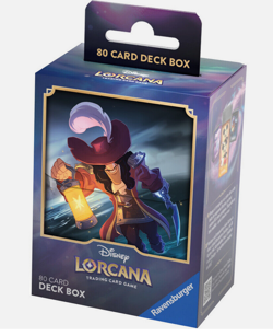 Disney Lorcana Deck Box Captain Hook 80 Card Holder - Image 1