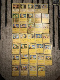 34 Pokemon Card Pikachu Lot - Holos Rares Promo Gym Reverse Vintage - Bangers - Image 1