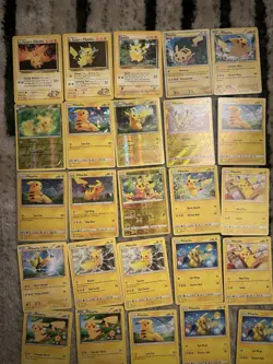34 Pokemon Card Pikachu Lot - Holos Rares Promo Gym Reverse Vintage - Bangers - Image 2