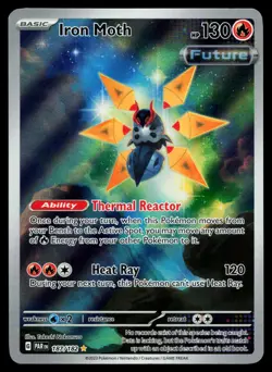 Iron Moth 187/182 Paradox Rift Illustration Rare Holo Pokemon Card - Image 1