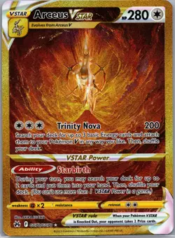 Arceus VStar GG70/GG90 Gold Hyper Rare - Crown Zenith - Pokemon Card - NM - Image 1