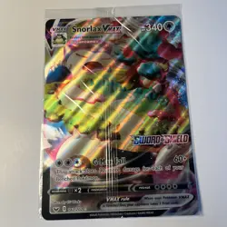 Snorlax VMAX Oversize Promo Jumbo Card Pokemon TCG New Sealed New Pokemon - Image 1