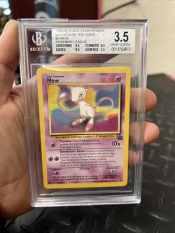 BGS 3.5 Mew Black Star League Promo WOTC Pokemon Card 8 PSA CGC - Image 1