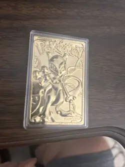 1999 Pokemon "Mewtwo" 23 Karat Gold Plated Special Edition Trading Card - Image 3