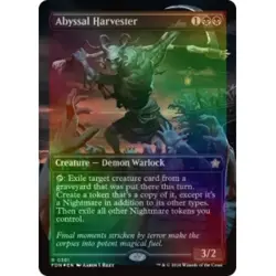 FOIL ABYSSAL HARVESTER (BORDERLESS) (MANA FOIL) Foundations FDN Magic MTG CARD - Image 1
