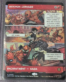 Borderless Maximum Carnage Foil #0225 Marvel's Spider-Man MTG 2025 - Image 1