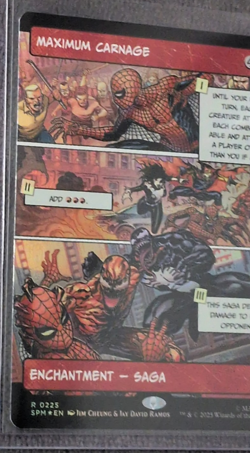 Borderless Maximum Carnage Foil #0225 Marvel's Spider-Man MTG 2025 - Image 3