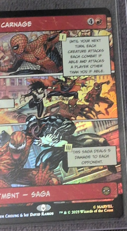 Borderless Maximum Carnage Foil #0225 Marvel's Spider-Man MTG 2025 - Image 4