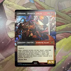 Carnage, Crimson Chaos (Borderless) 227 MTG Marvel's Spider-Man FOIL - Image 1