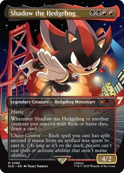 Shadow the Hedgehog - Extended Art Secret Lair NM MTG - Image 1