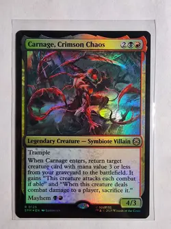 Magic - Carnage, Crimson Chaos R 0125 Marvel's Spider-Man Foil - Image 1