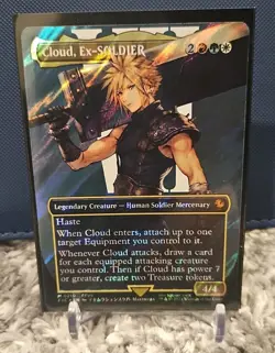 Cloud, Ex-SOLDIER (Borderless) (Surge Foil) Commander: Final Fantasy Foil - Image 3