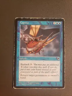 MTG Capsize Tempest Regular Common HP Damaged - Image 1