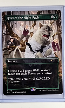 2024 MTG Magic the Gathering SLD Secret Lair Borderless Howl of the Night Pack - Image 1