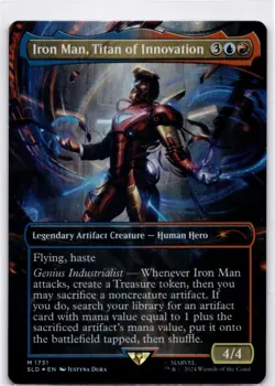 MTG Iron Man, Titan of Innovation Rainbow Foil NM Secret Lair Drop 1731 - Image 1